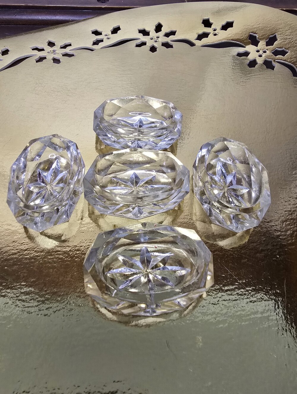 Starburst Open Salt Cellars Set of 5